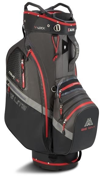 Big Max Dri Lite V-4 cart bag, šedo/černo/červený