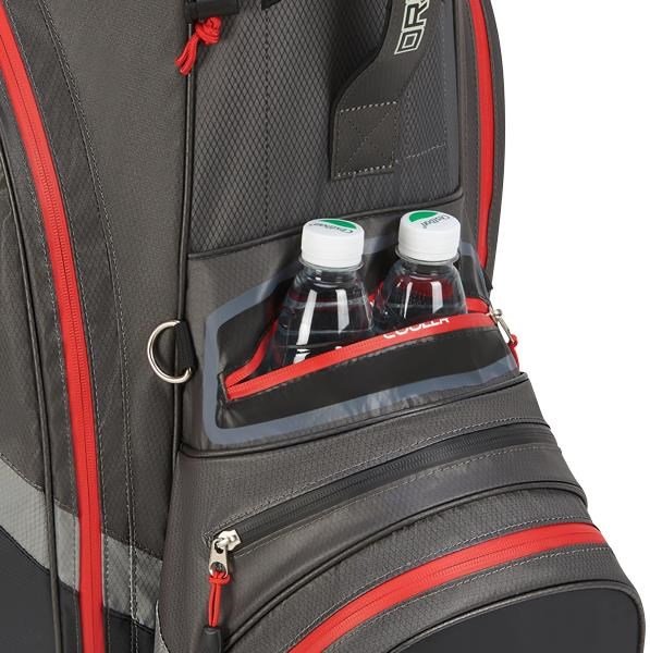 Big Max Dri Lite V-4 cart bag, šedo/černo/červený