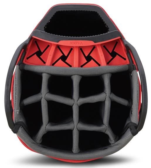 Big Max Dri Lite V-4 cart bag, šedo/černo/červený