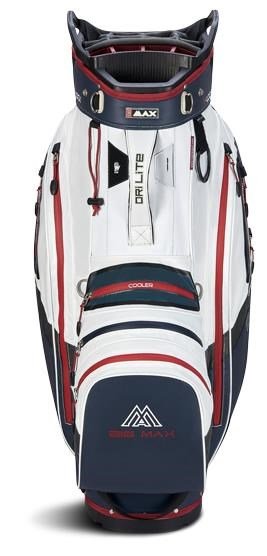 Big Max Dri Lite V-4 cart bag, blueberry/white/merlot