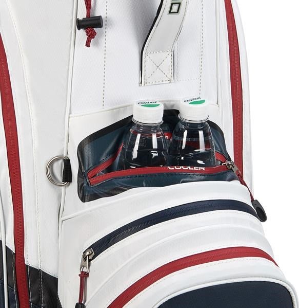 Big Max Dri Lite V-4 cart bag, blueberry/white/merlot