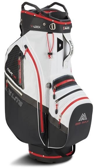 Big Max Dri Lite V-4 cart bag, černo/bílo/červený