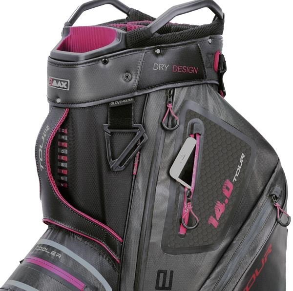 Big Max Dri Lite Tour cart bag, černo/šedo/červený