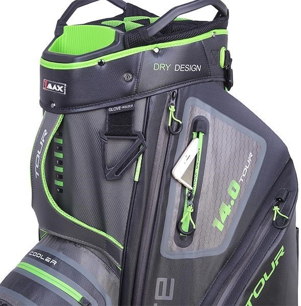 Big Max Dri Lite Tour cart bag, šedo/černo/limetkový