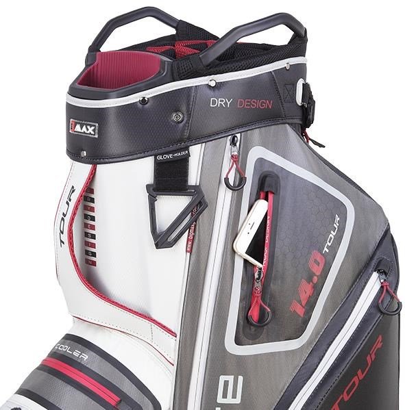 Big Max Dri Lite Tour cart bag, bílo/šedo/černo/červený