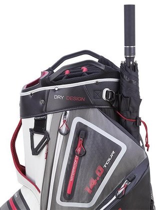 Big Max Dri Lite Tour cart bag, bílo/šedo/černo/červený