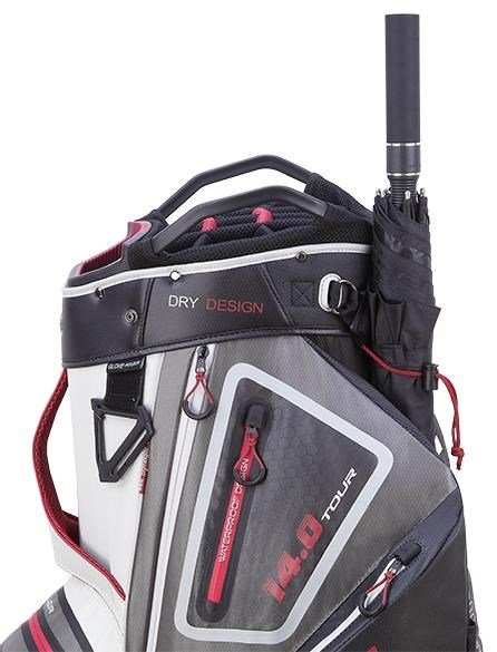 Big Max Dri Lite Tour cart bag, bílo/šedo/černo/červený