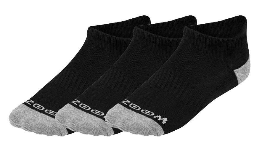 Zoom Ankle dámské ponožky, 3páry, černé