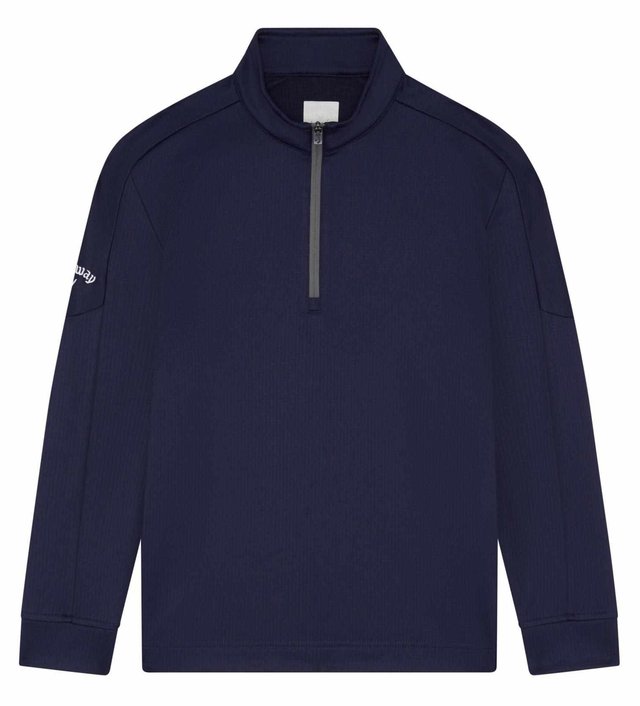 Callaway Waffle Fleece chlapecká mikina, modrá