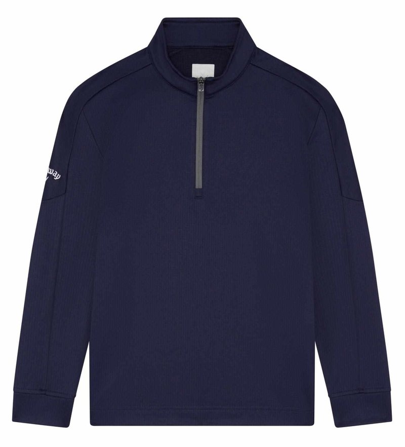 Callaway Waffle Fleece chlapecká mikina, modrá