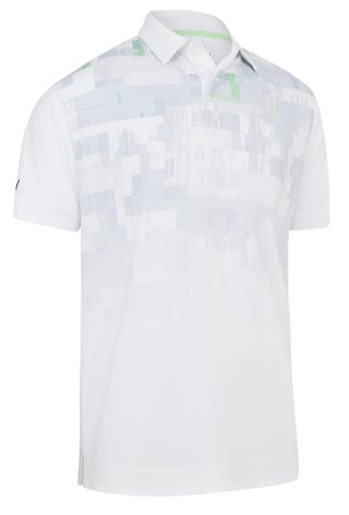 Callaway Multi-Color Glitched Print pánské polo, bílé