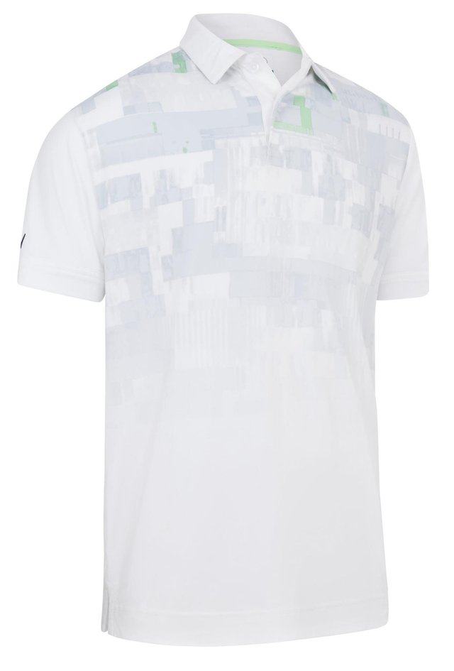 Callaway Multi-Color Glitched Print pánské polo, bílé