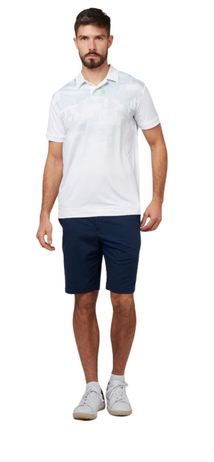 Callaway Multi-Color Glitched Print pánské polo, bílé