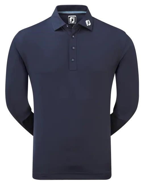 FootJoy Thermocool Self pánské polo s dlouhým rukávem, modré