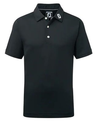 Footjoy Stretch Pique Solid dětské polo, černé