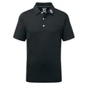 Footjoy Stretch Pique Solid dětské polo, černé