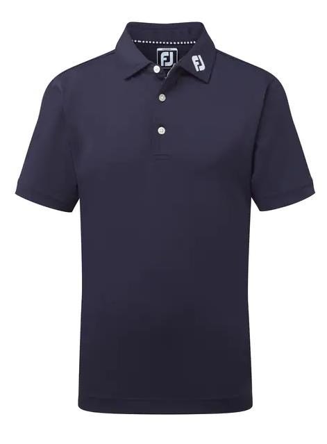 Footjoy Stretch Pique Solid dětské polo, tmavě modré