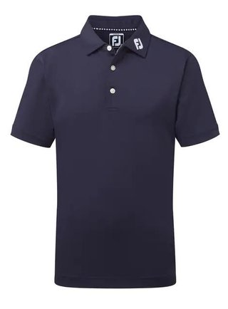 Footjoy Stretch Pique Solid dětské polo, tmavě modré