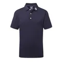 Footjoy Stretch Pique Solid dětské polo, tmavě modré