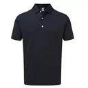 FootJoy Stretch Pique Solid Rib Knit Collar pánské polo, tmavě modré