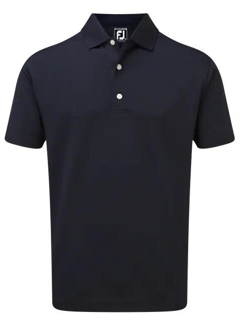 FootJoy Stretch Pique Solid Rib Knit Collar pánské polo, tmavě modré
