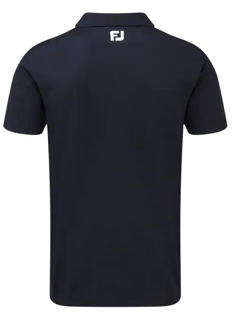 FootJoy Stretch Pique Solid Rib Knit Collar pánské polo, tmavě modré