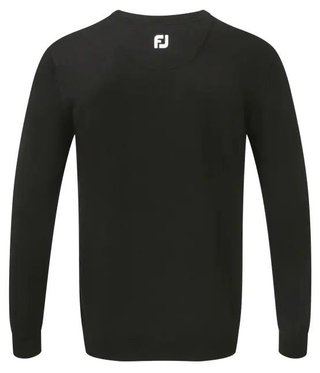 FootJoy Wool Blend V-Neck pánský svetr, černý