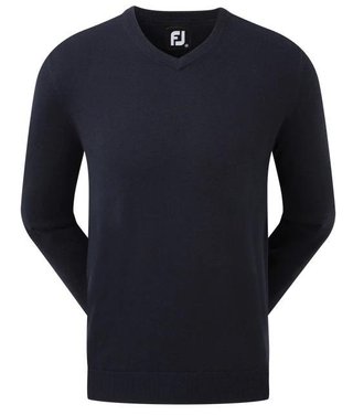 FootJoy Wool Blend V-Neck pánský svetr, tmavě modrý