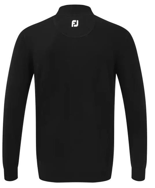 FootJoy Wool Blend 1/2 Zip pánský svetr, černý