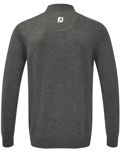 FootJoy Wool Blend 1/2 Zip pánský svetr, šedý