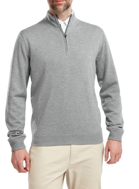 FootJoy Wool Blend Lined 1/2 Zip pánský svetr, šedý