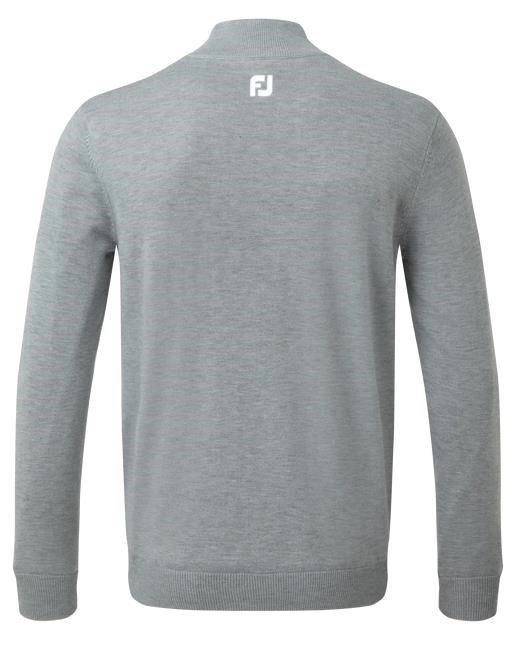 FootJoy Wool Blend Lined 1/2 Zip pánský svetr, šedý