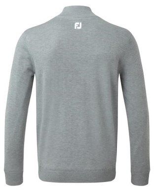 FootJoy Wool Blend Lined 1/2 Zip pánský svetr, šedý