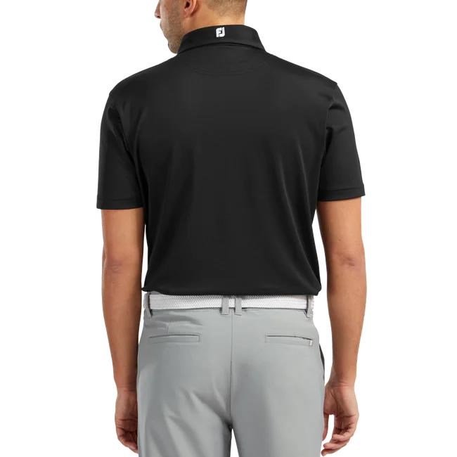 FootJoy Stretch Pique Solid pánské polo, černé