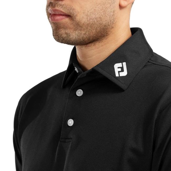 FootJoy Stretch Pique Solid pánské polo, černé