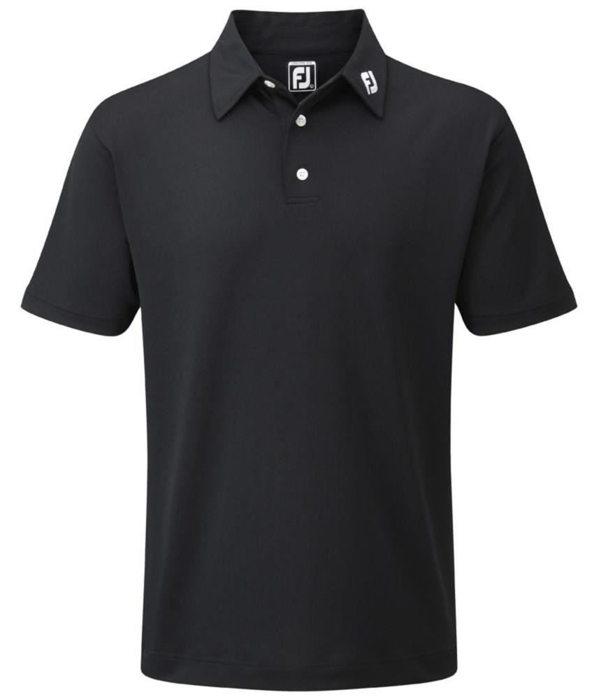 FootJoy Stretch Pique Solid pánské polo, černé
