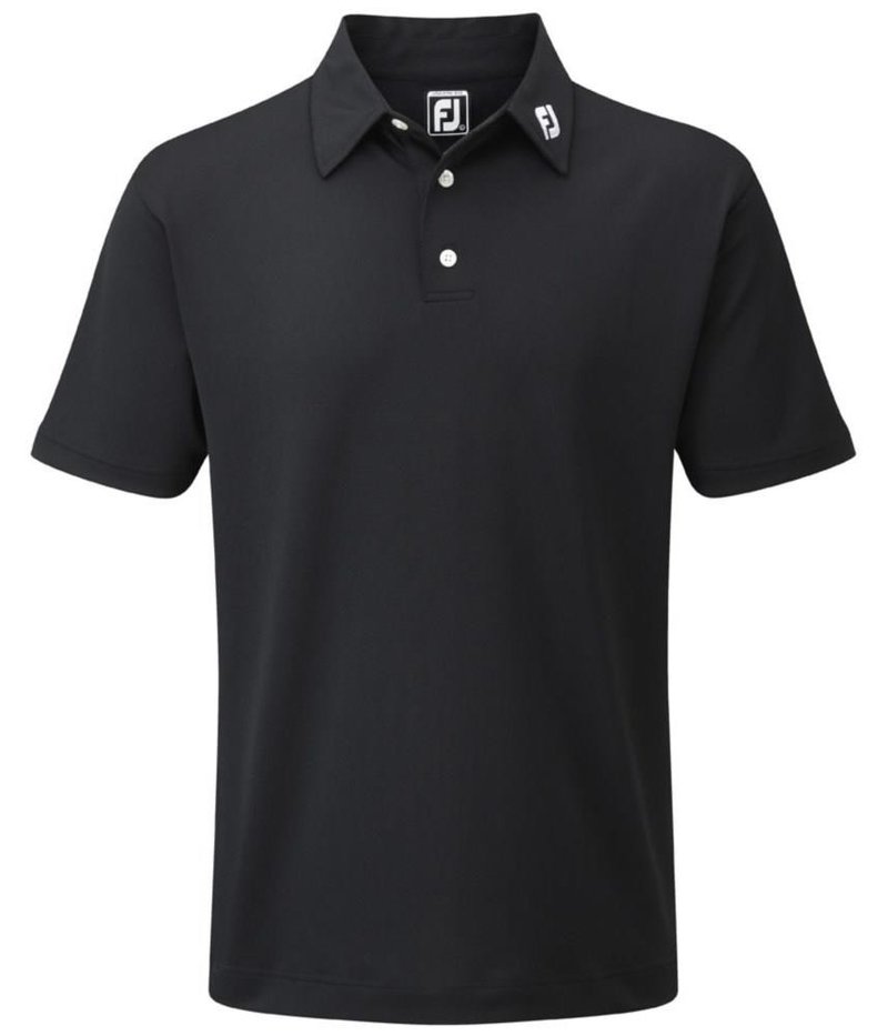 FootJoy Stretch Pique Solid pánské polo, černé
