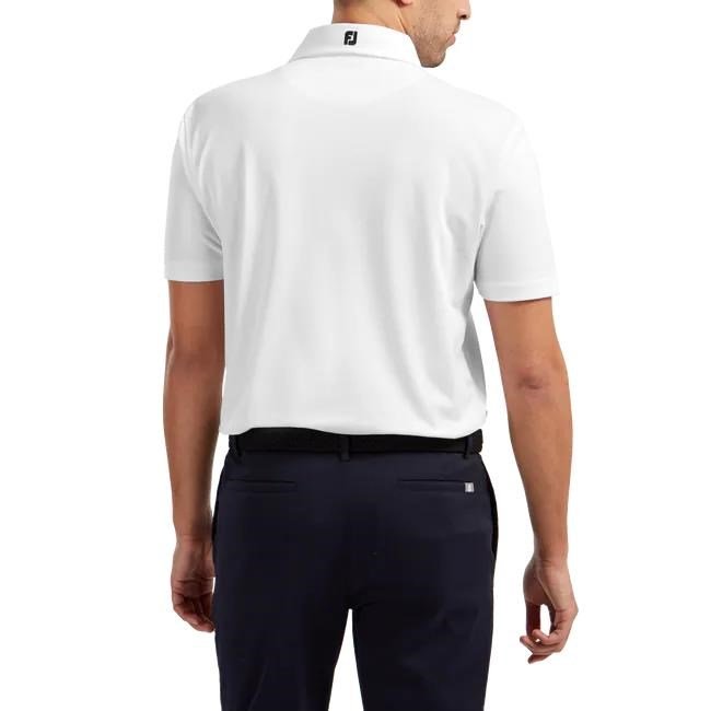 FootJoy Stretch Pique Solid pánské polo, bílé