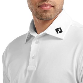 FootJoy Stretch Pique Solid pánské polo, bílé