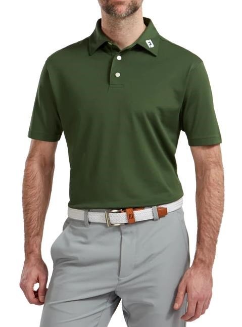 FootJoy Stretch Pique Solid pánské polo, olive