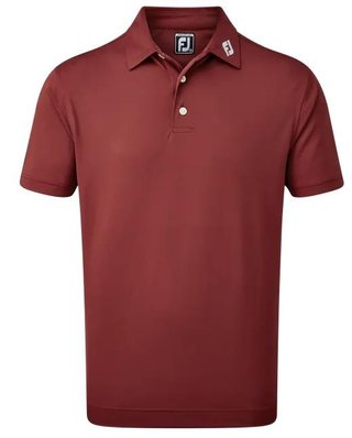 FootJoy Stretch Pique Solid pánské polo, maroon