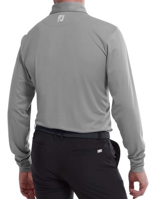 FootJoy Thermocool Self pánské polo s dlouhým rukávem, šedé