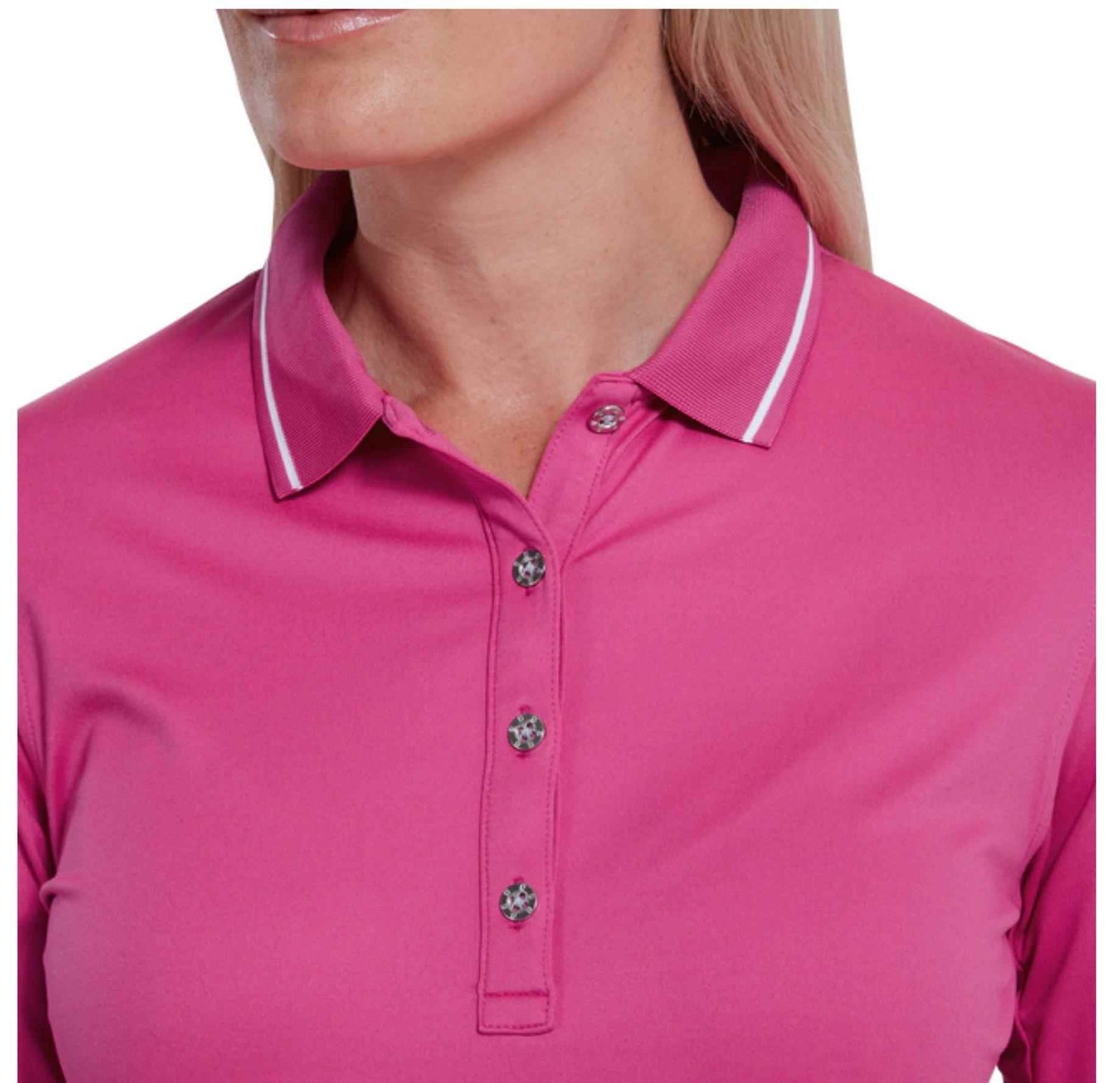 FootJoy Thermal Long Sleeved dámské polo, růžové