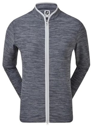 FootJoy Full Zip Space Dye Fleece dámská mikina, tmavě modro/bílá