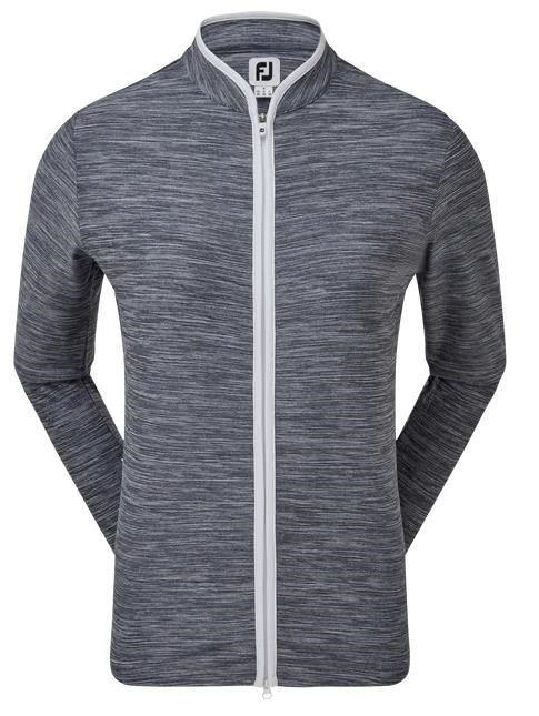 FootJoy Full Zip Space Dye Fleece dámská mikina, tmavě modro/bílá