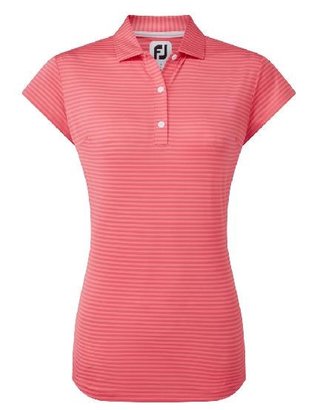FootJoy Tonal Stripe Lisle dámské polo, coral