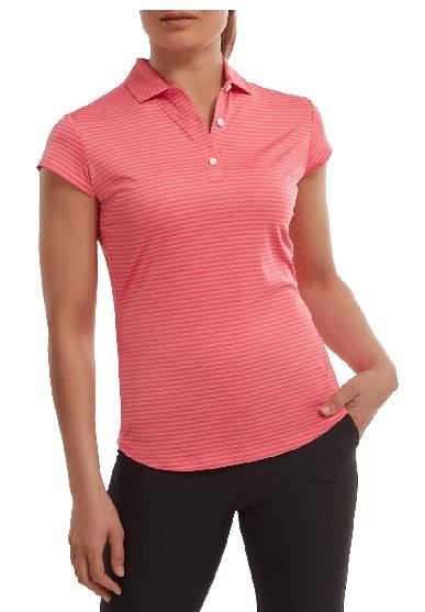 FootJoy Tonal Stripe Lisle dámské polo, coral