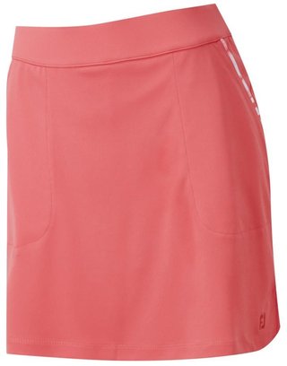 FootJoy Interlock Watercolour Trim golfová sukně, bright coral