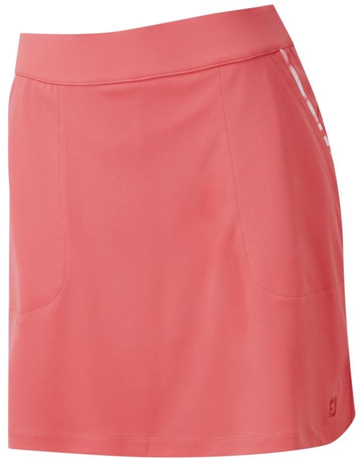 FootJoy Interlock Watercolour Trim golfová sukně, bright coral