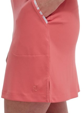 FootJoy Interlock Watercolour Trim golfová sukně, bright coral